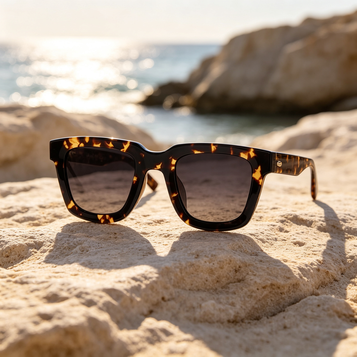 Tortoiseshell Square Sunglasses