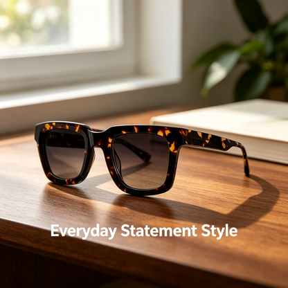 Tortoiseshell Square Sunglasses